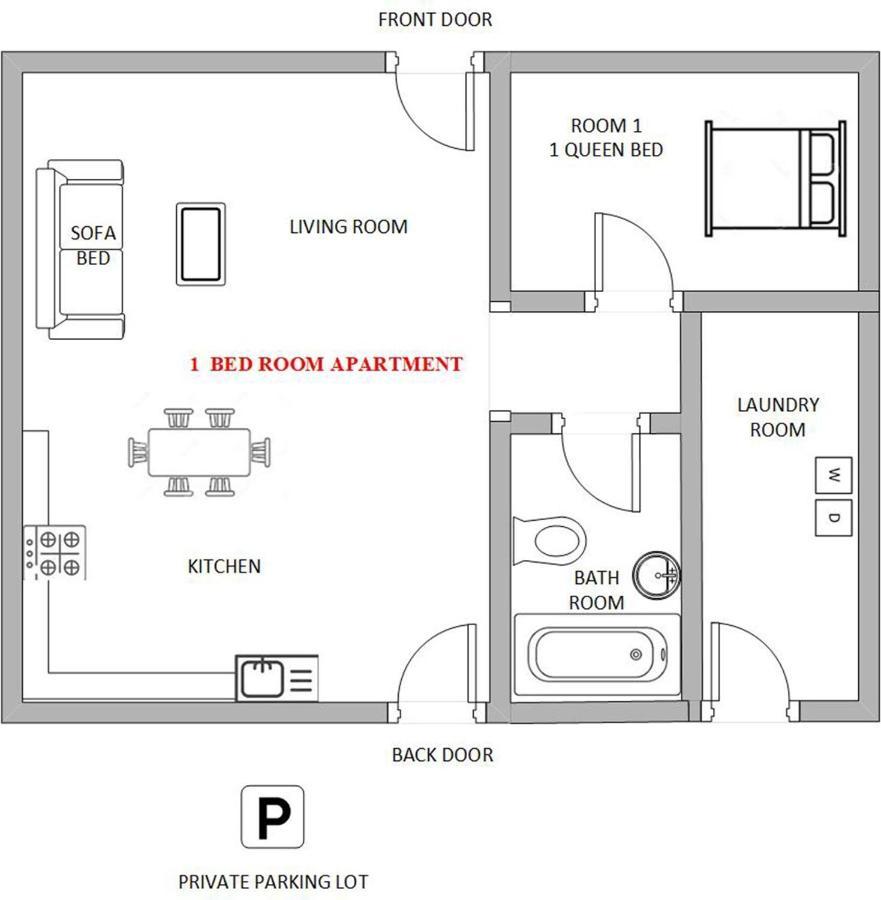 1 Or 3 Bedroom Apartment With Full Kitchen 佩吉 外观 照片